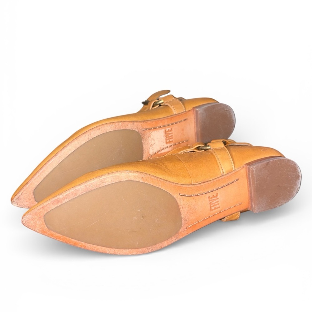 Frye women’s Sienna Harness Criss Cross leather ballet flats size 6M - Picture 8 of 12